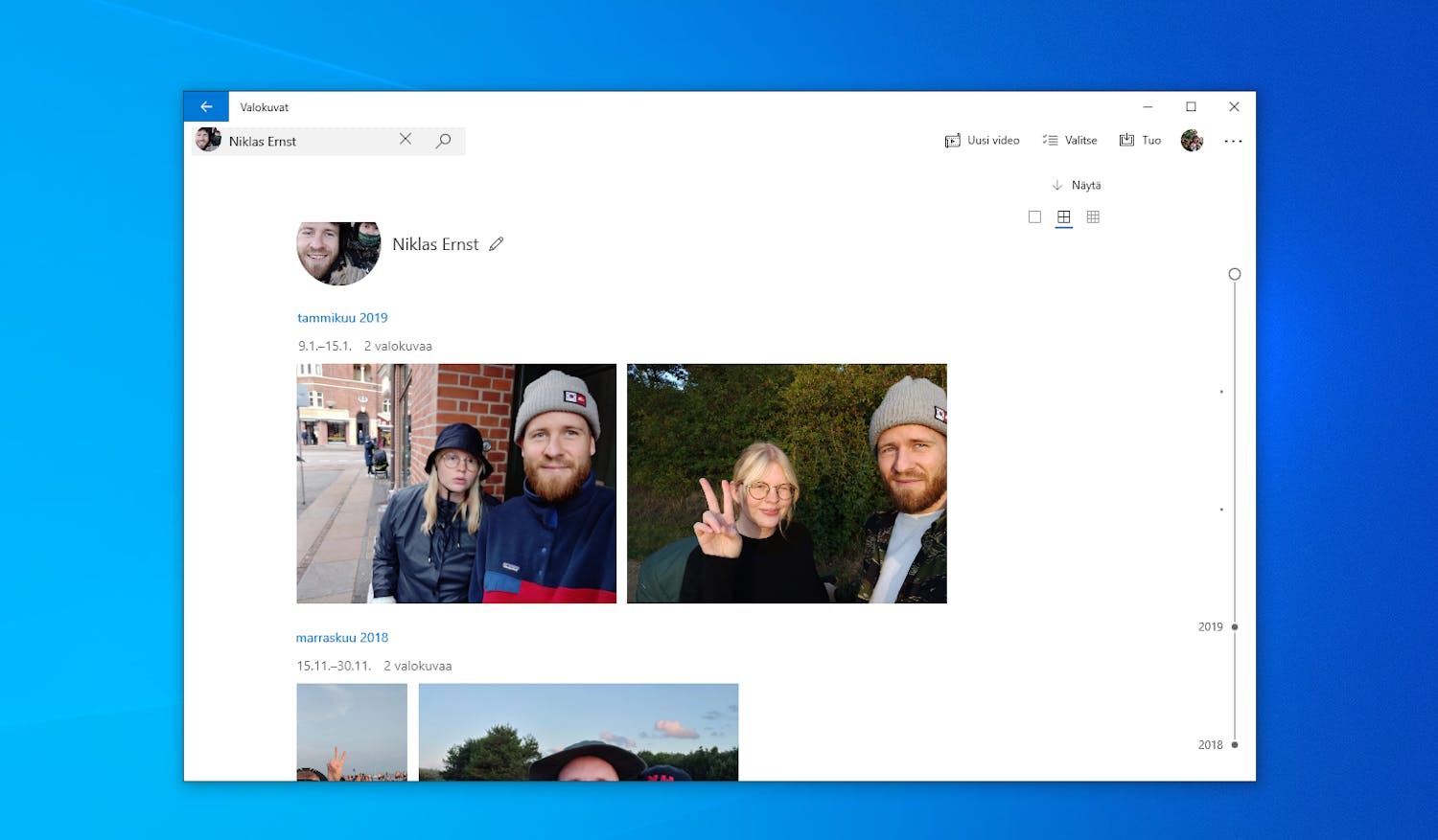 Windows 10:n Valokuvat-sovellus